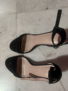 H&M Black Pencil Heels, Near To New Condition.