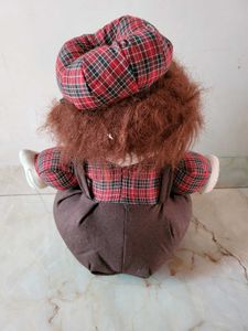 Vintage Plush Boy Doll