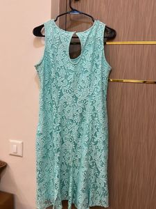 Mint Lace Sleeveless Dress