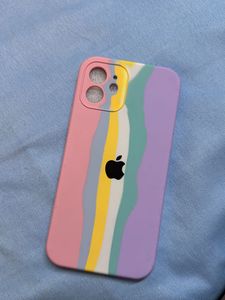Silicon Iphone 12/ 12 Pro Cover Multicolor