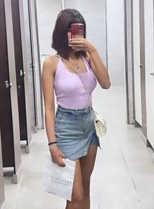 Lilac Fur Tank Top