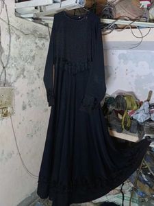 Black Nida Silk Abaya