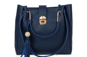 Navy Blue Handbag set of 3 by Loomy