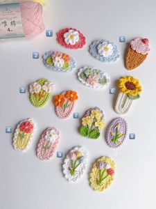 Crochet Hair Clips - Floral Designs price is per p