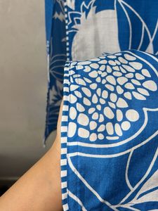 Blue &amp; White Print Lounge Pants