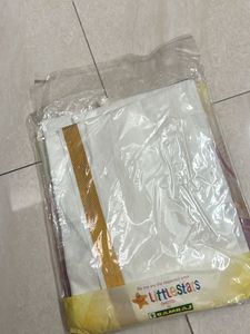 Boys ethinic  White Dhoti with Gold Border