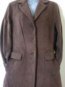Prendang Brown Overcoat For Women