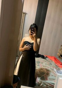 Elegant Black Ethnic Gown