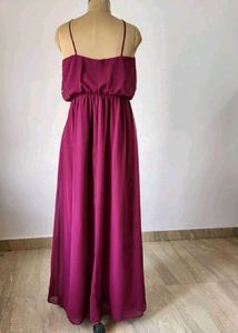 Elegant Magenta Maxi Dress