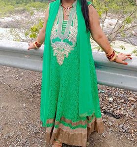 Beautiful Full Anarkali Kurti Set