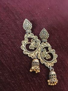 Floral Jhumka Earrings