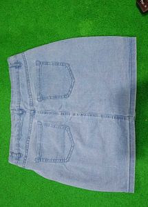 Slimfit Blue Denim skirt