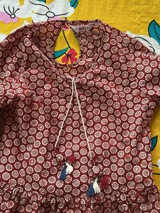 Biba Floral Print Kurti Top