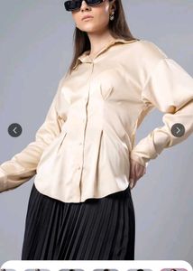 H&amp;M Pleated Shirt
