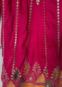 Pink Embellished Palazzos