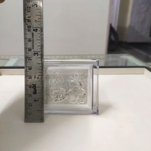 999 Pure Silver Lakshmi Ganesh Frame