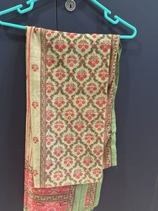 Elegant Green Floral Duppatta