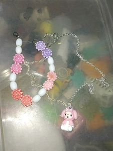🌷✨Cute my melody Necklace Set