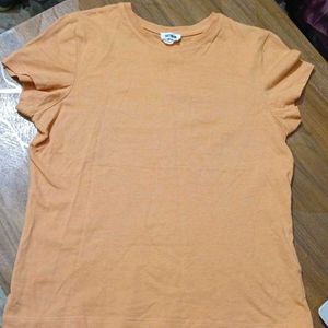 Orange Cotton T-Shirt