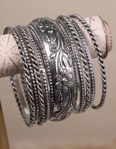 Vintage Silver Bangle Set