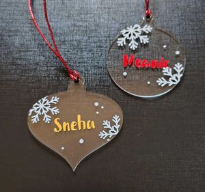 Customised Christmas Tree Ornaments.