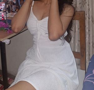 white party wear dress