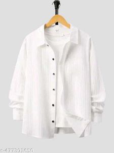 Men Striped Solid Popcon Shirt (Pack Of 2)