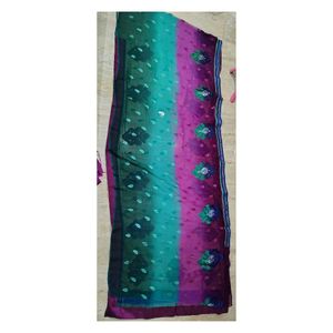 Saree With Embroidery Border