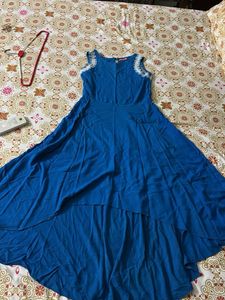 Blue Dress with Lace
