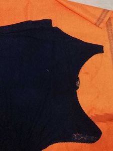 Navy Buttoned Tank Top