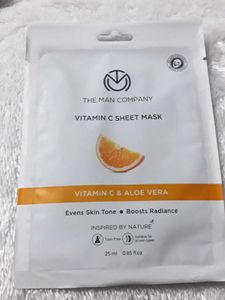 The Man Company Vitamin C Sheet Mask with Hyaluron