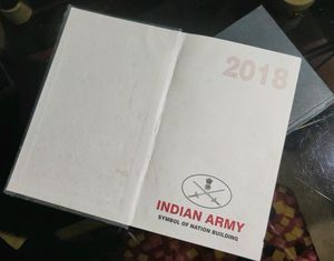 Two Indian Army Diary: Black 🖤