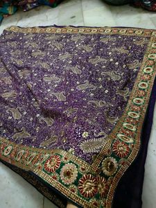 Full Zari Workh Saree 😍. Purple 💜 Very Nice 👍