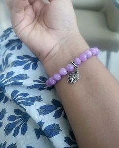 Amethyst Elephant Bracelet
