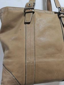 Vintage Coach Leather Tote Bag