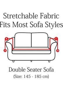 Stretchable Double Seater Sofa Cover