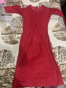 Red Straight Kurti