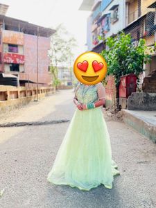 Elegant Green Ethnic Gown