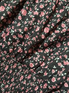 Black foral top