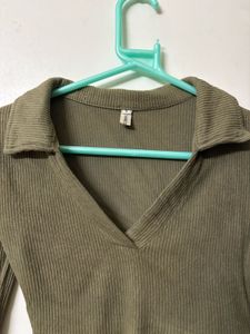 Olive Green Body Suit