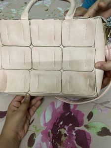 Brand Min Min Baby Pink Stylish Side Sling Handbag It Is Used But In Good Condition Smart Pink 💓grab It Fixed Price No Bargaining Please 🙏puja Sale Offer Grab It Fast