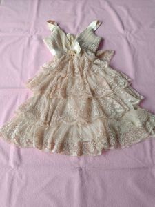 Elegant Tiered Lace Christmas Dress