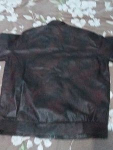 Vintage Style Brown Leather Jacket