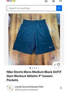 Nike Boys Dri Fit Navy Shorts