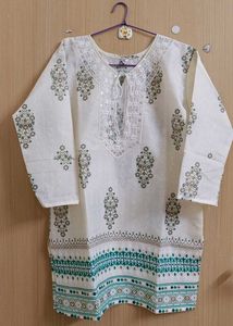 Elegant Floral Kurta. Short kurti