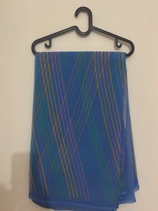 Blue Striped Saree