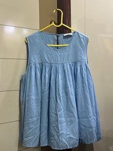 Blue Sleeveless Top