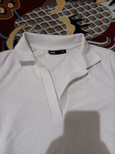 White Collared Bodysuit