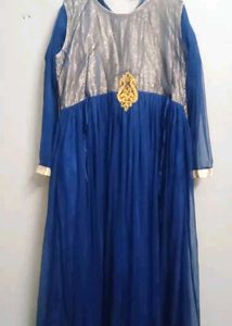 Elegant Blue Ethnic Gown