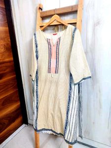 Branded Ethnic Striped Kurta Size-46